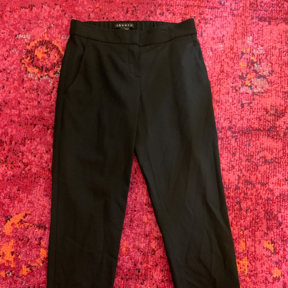 Theory Jogger Style Ankle Pant Wool Sz 0